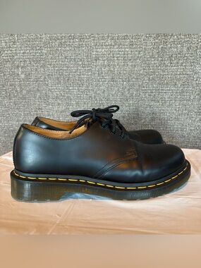 Dr. Martens Unisex 1461 Smooth Black Leather Oxford Shoes Womens 9 Chunky 3 Eye